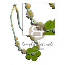 light yellowithblue 3 layer wax cord with