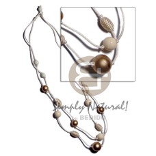 2 layes crème satin cord with wrapped,