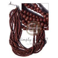 10 layers multilayered natural round 6mm wood
