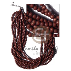 10 layers multilayered natural round 6mm wood