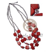 3 graduated rows glass beads with 20mmx20mm