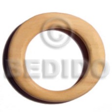 ambabawod irregular flat round wood bangle
