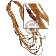 9 rows glass beads in graduated