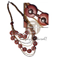 9 graduated layers of cut glass beads