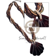 10 rows of cut glass beads, 4 5mm coco