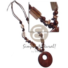 sigay,wood beads, 15mmx20mm rectangular black tab, buri