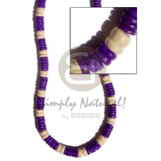 7 8mm coco Pokalet violet with bleach white