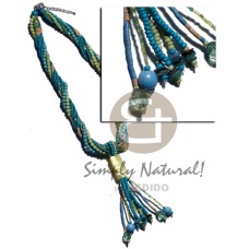 10 rows  2 3mm aquamarine natural white coco