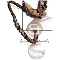 3 rows twisted 7 8mm coco heishe tiger