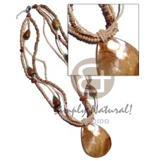 4 rows 2 3mm coco Pokalet, glass beads