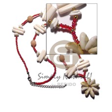 carabao bone sticks with buri beads in