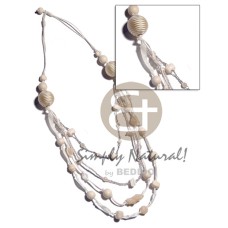 white  2 layers wax cord with