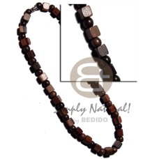 round camagong tiger wood beads with dice