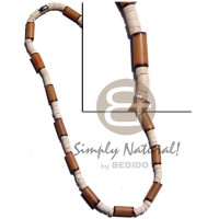 4 5mm coco heishe bleach with bamboo with