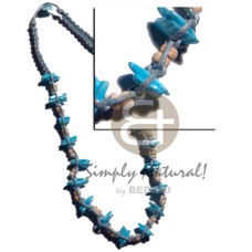 aqua blue macrame with matching dyed