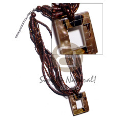 40mmx35mm rectangular blocking brownlip tiger in laminated