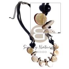 7 pcs. 20mm round mother of pearl shell (MOP) with shell