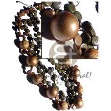 3 rows 10mm coco sidedrill in olive