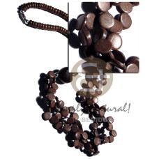 7 8mm coco Pokalet. natural brown with 3