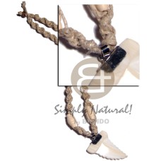 45mmx35mm kabibe shell fang pendant in twisted