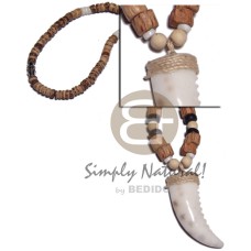 50mmx15mm cowrie shell fang pendant in 4 5mm
