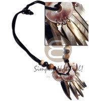 25mm ring hammershells with dangling 40mmx10mm blacklip