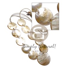 10 pcs. 35mm round mother of pearl shell (MOP) shells and