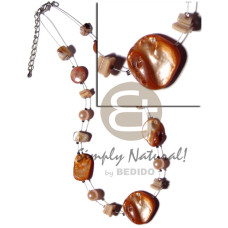 kabibe shell nuggets in magic wire with