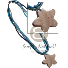 3 layers glass bead with melo shell
