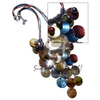 cleopatra dangling 20mm ( 23pcs.) multicolored hammershells
