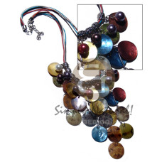 cleopatra dangling 20mm ( 23pcs.) multicolored hammershells
