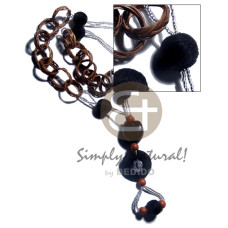 basket rings with kukui nuts 15mm wrapped wood