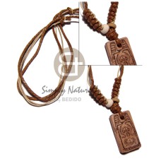 4 layers wax cord in brown beige combination