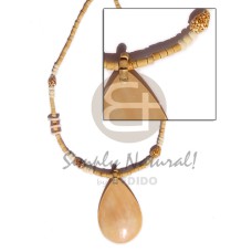 2 3 heishe natural with pendant melo 