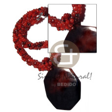 3 layers twisted red horn nuggets with