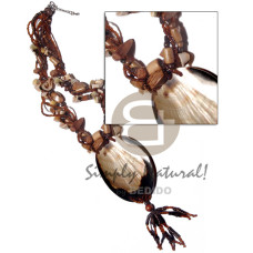5 layers twisted glass beads, 2 3mm coco