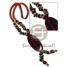 4 5mm rust coco Pokalet with shell and