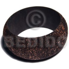 natural wood bangle in black and bronze