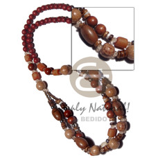 6mm maroon natural wood beads with 2