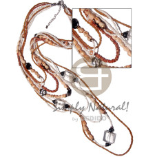 7 graduated layers glass beads with round