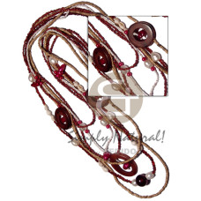 6 graduated layers glass beads and 2 3mm