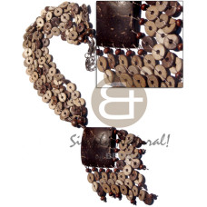 3 rows 10mm floating coco tiger rings