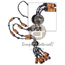 black rainbow cut beads with 10mmx5mm antique
