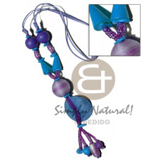 tassled 2 layers satin cord with glass