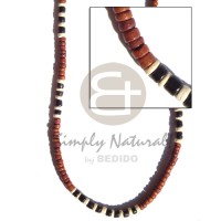4 5 mm coco Pokalet brown with bleached black