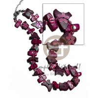 floating coco chips with glass beads and