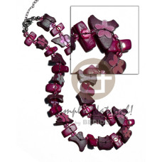 floating coco chips with glass beads and
