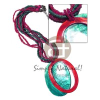 5 rows 2 3mm coco heishe glass beads with