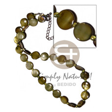 laminated 10mm round kabibe shells with glass