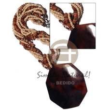 7 layers twisted 2 3mm coco Pokalet, glass